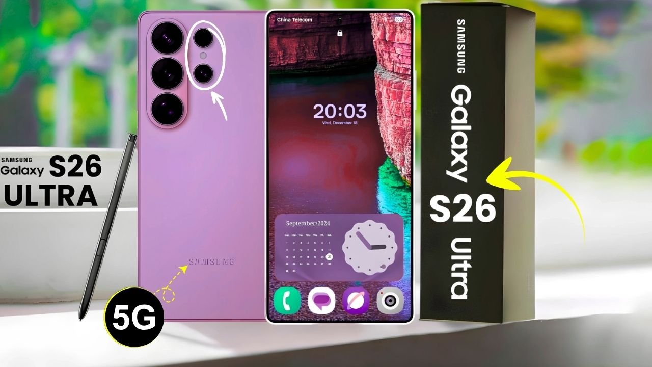 Samsung Galaxy S26 Ultra 5G Unveiled – 200MP Camera, 180X Zoom & Massive 8000mAh Battery